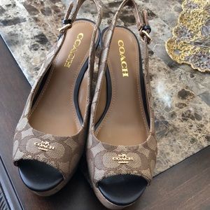 Brand new Coach wedges